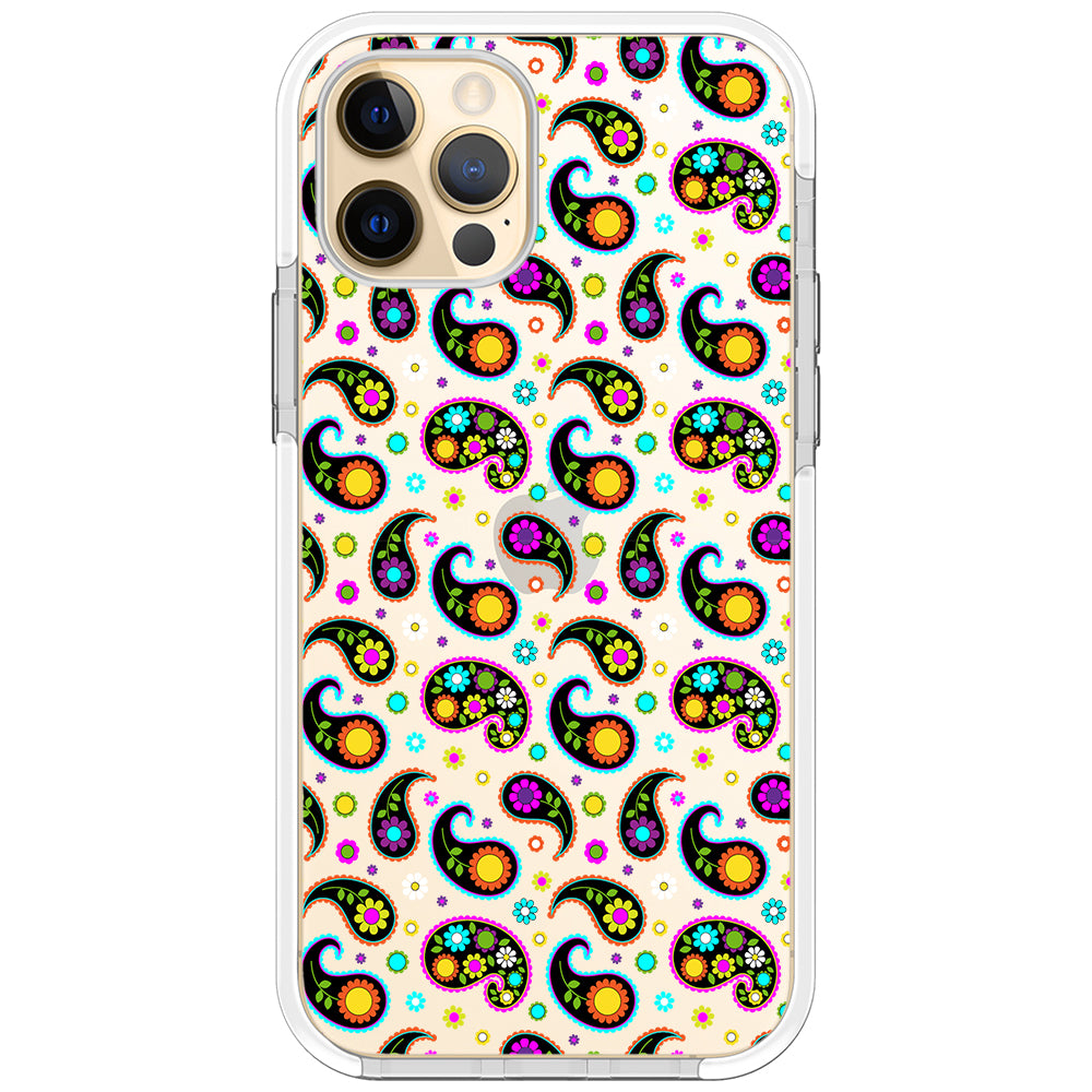 Colorful Paisley Impact iPhone Case