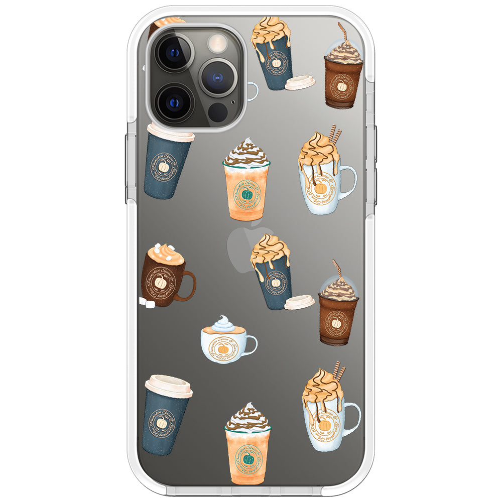 Pumpkin Spice Latte Collage iPhone Case