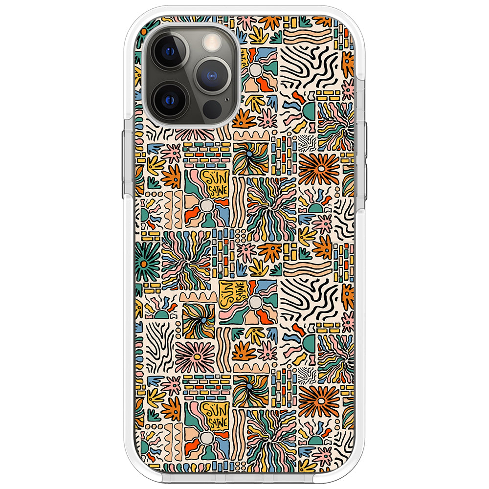 Spring Groovy Pattern Impact iPhone Case