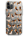 Beagle Hearts Impact iPhone Case