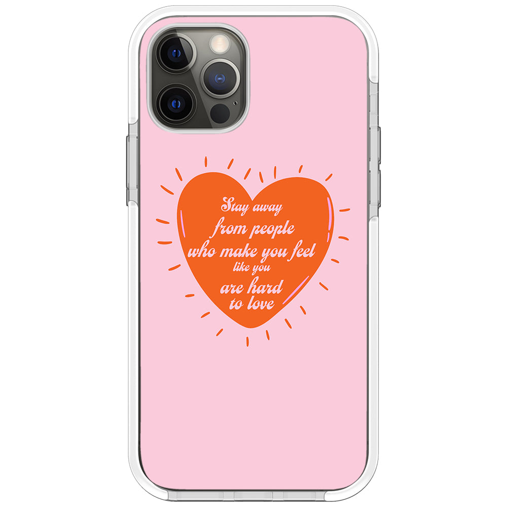 Stay Away Quote Impact iPhone Case