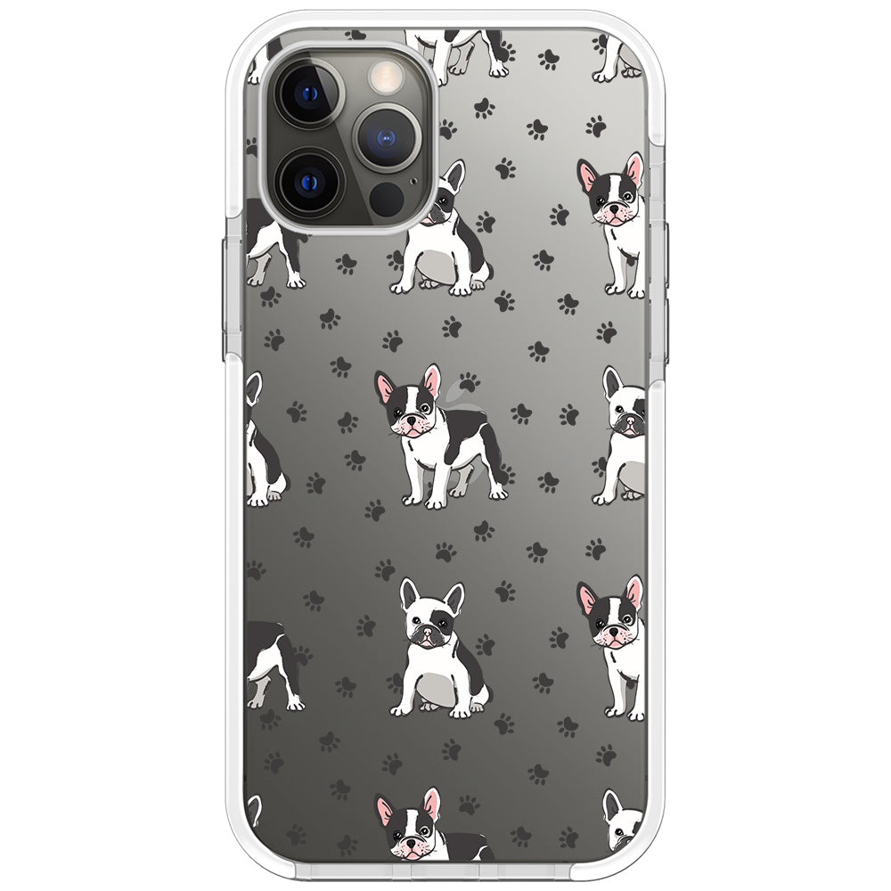 Frenchies Paws Collage Impact iPhone Case