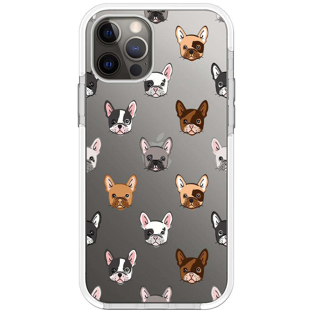 Frenchie Faces Impact iPhone Case