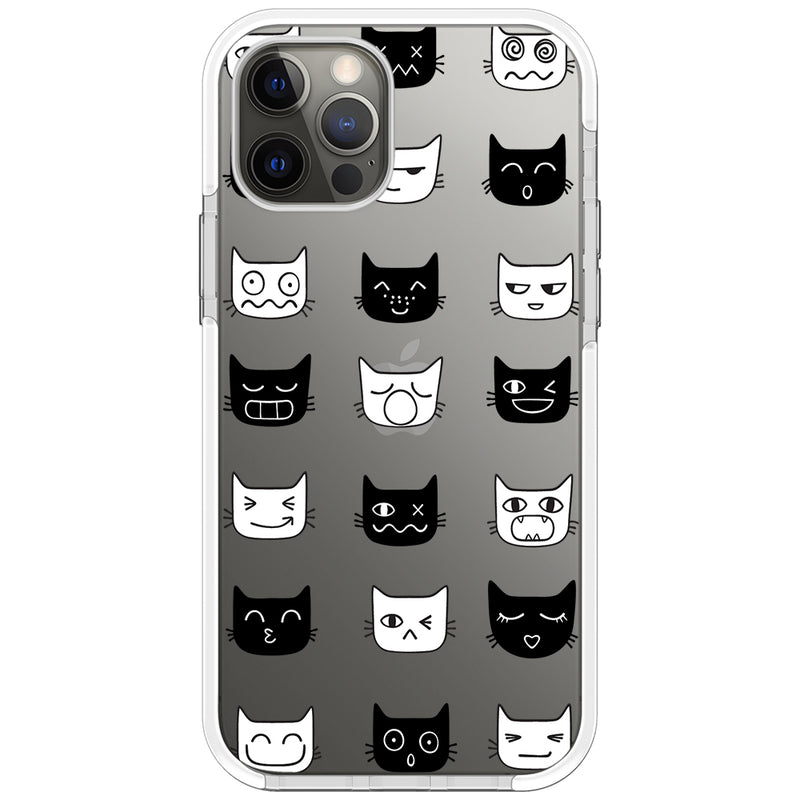 Cat Faces Impact iPhone Case