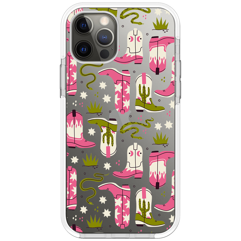 Pink Cowboy Boots Phone Case