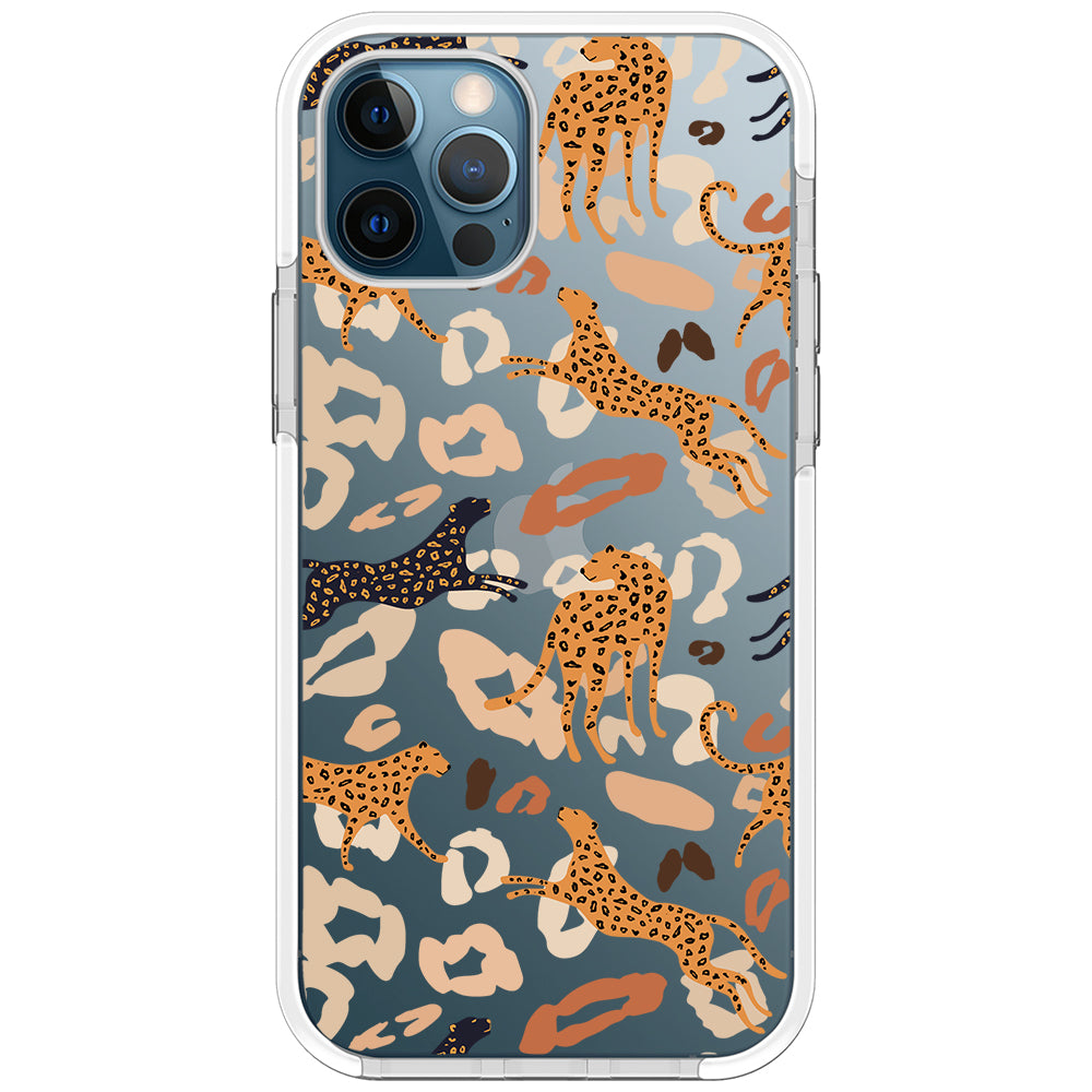 Abstract Leopard Impact iPhone Case