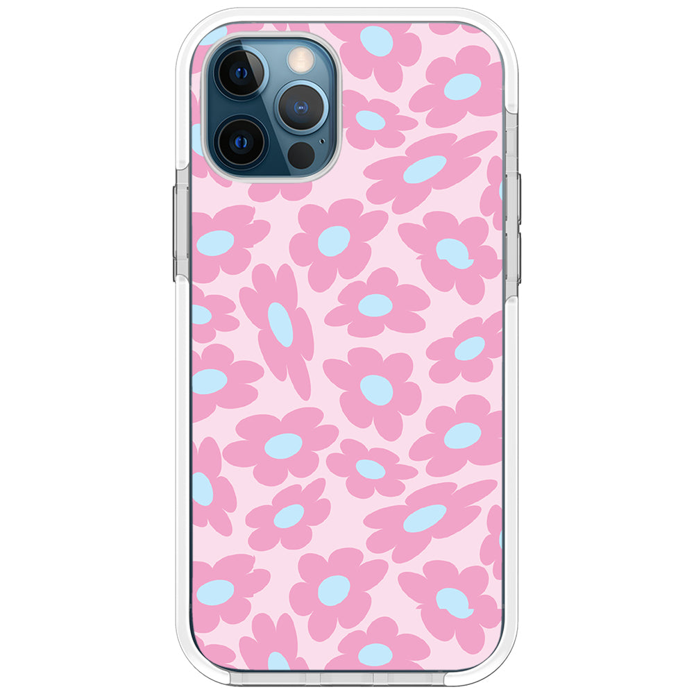 Pastel Warped Flower iPhone Case