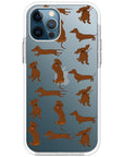 Baby Dachshund Collage Impact iPhone Case