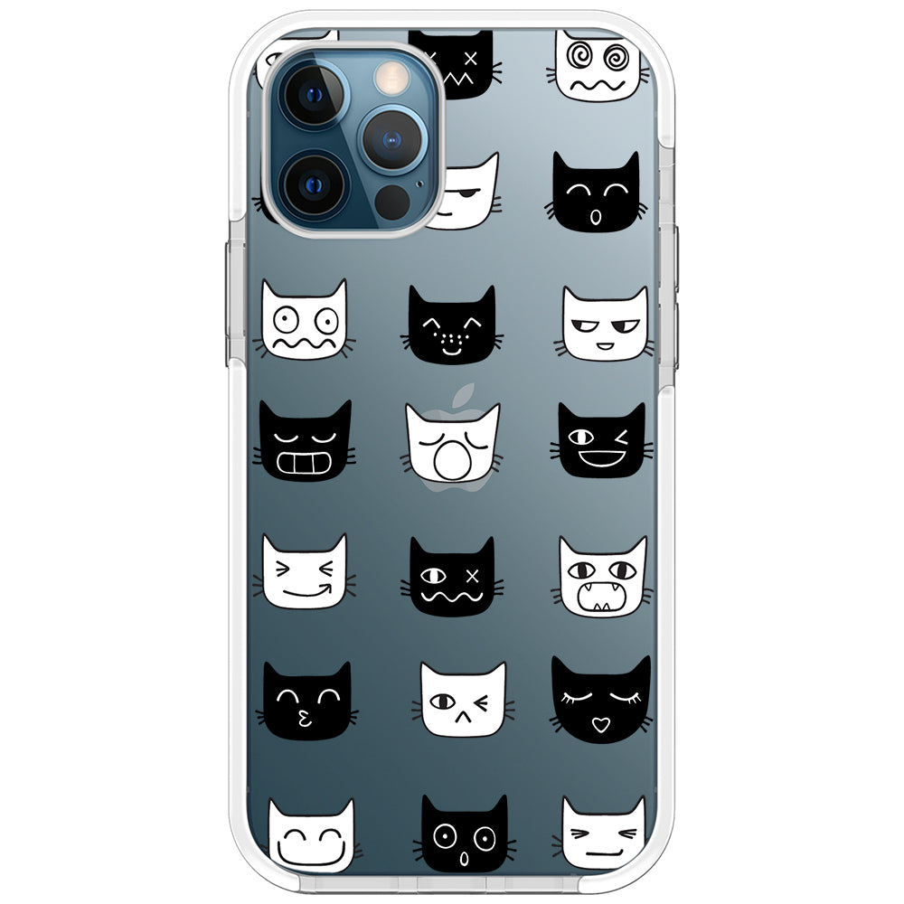 Cat Faces Impact iPhone Case