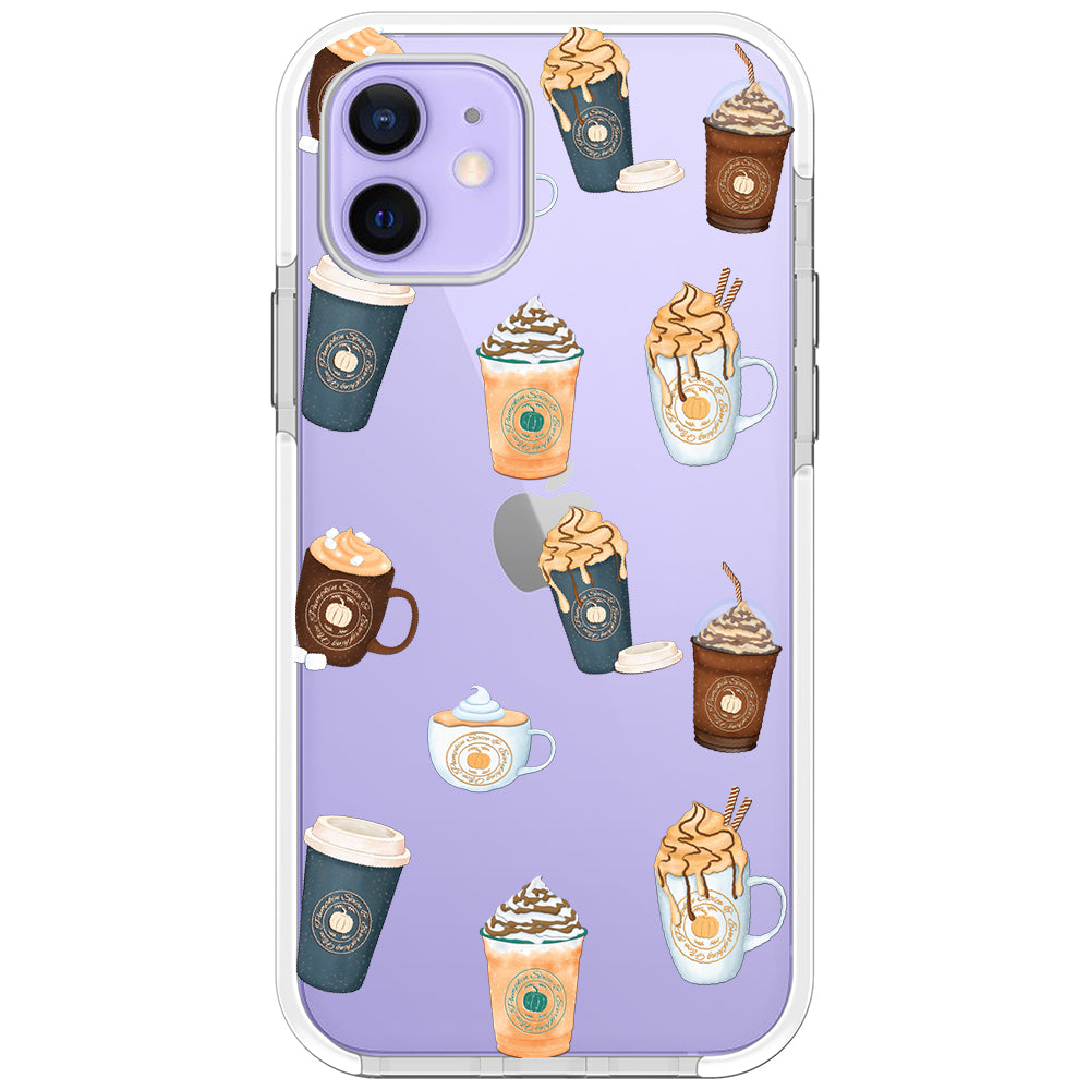 Pumpkin Spice Latte Collage iPhone Case