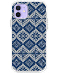 Ugly Sweater Blue White Impact iPhone Case