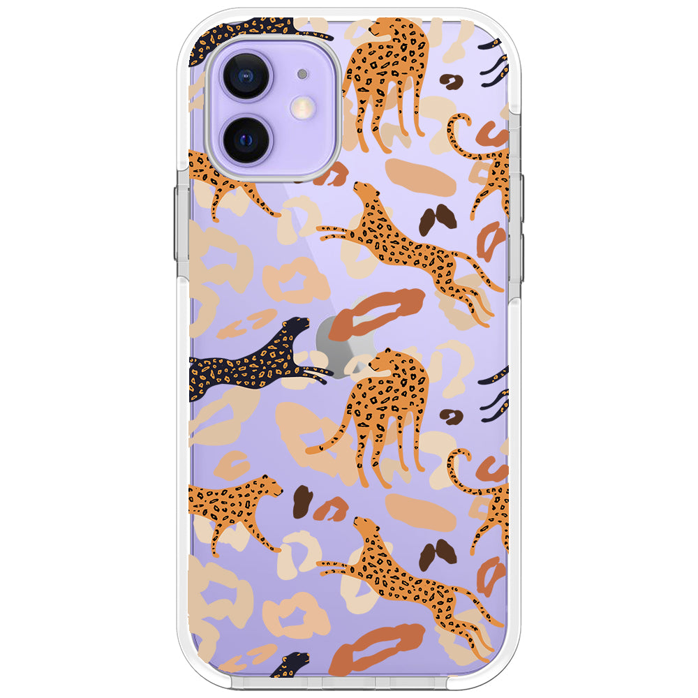 Abstract Leopard Impact iPhone Case