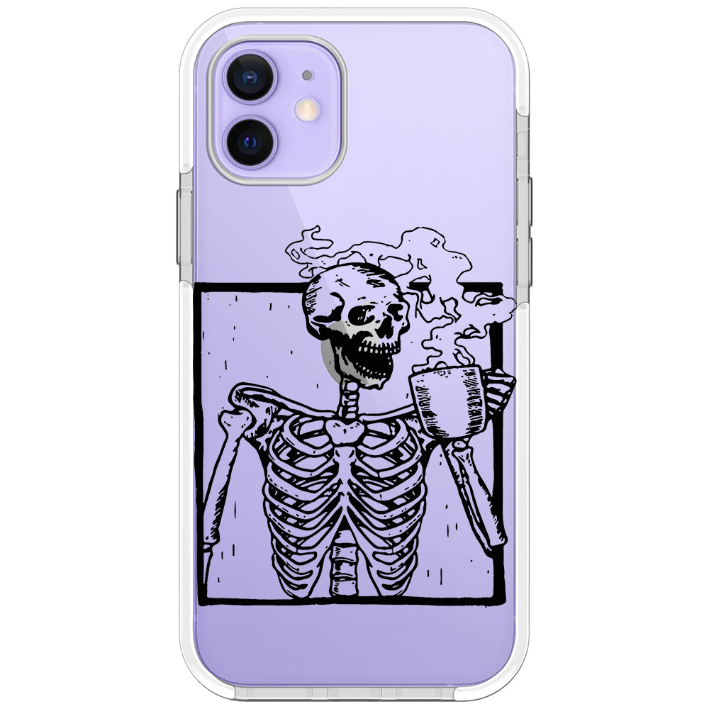 Coffee Skeleton Impact iPhone Case