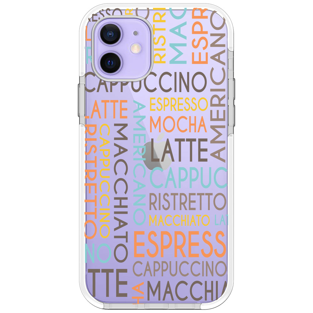 Coffee Names Impact iPhone Case