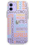 Coffee Names Impact iPhone Case