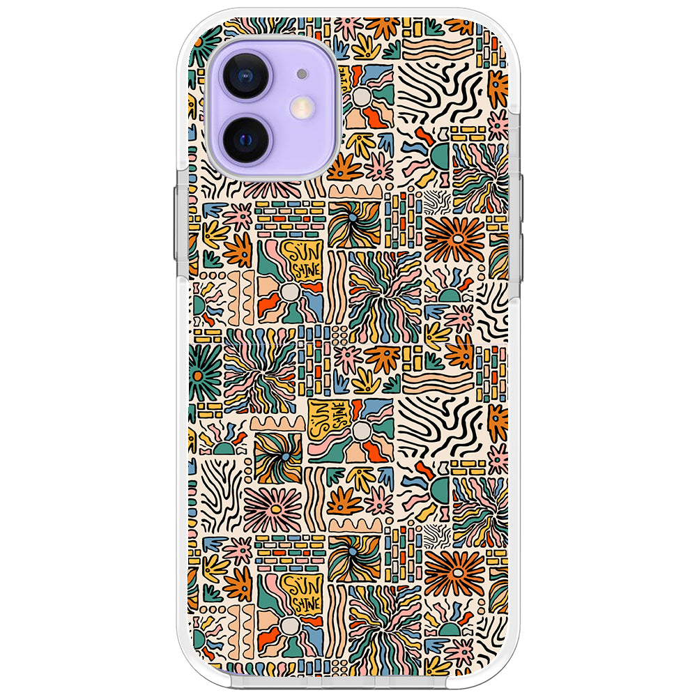 Spring Groovy Pattern Impact iPhone Case