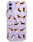 Beagle Hearts Impact iPhone Case