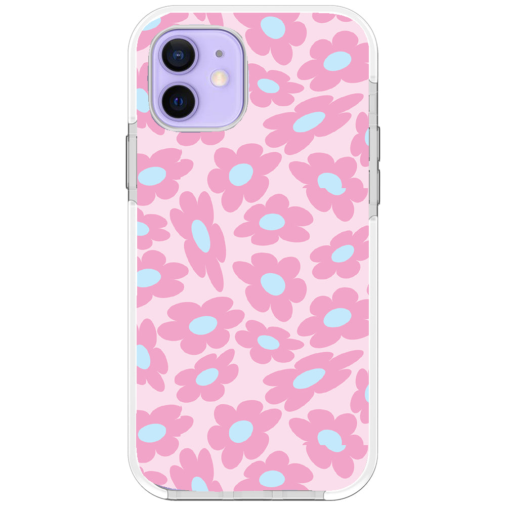 Pastel Warped Flower iPhone Case