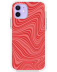 Psychedelic  Red Swirl iPhone Case