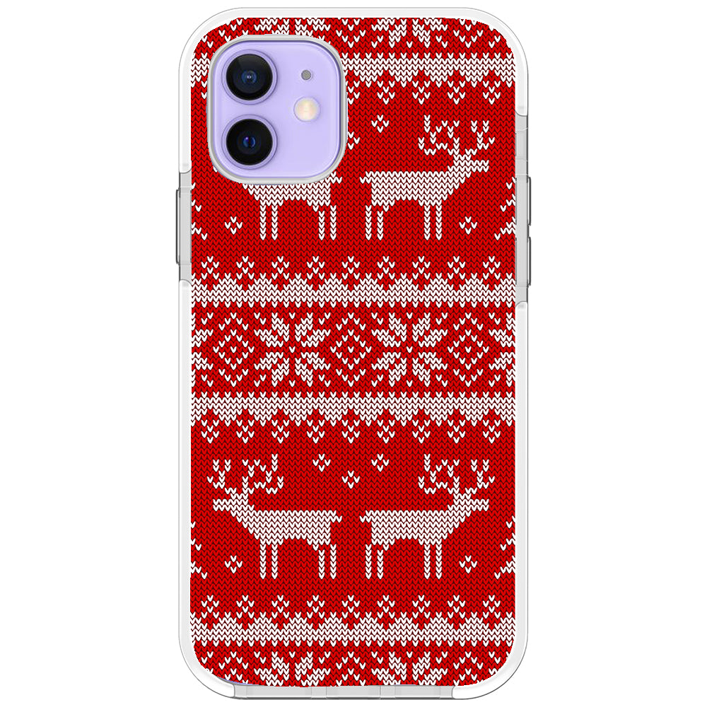 Ugly Sweater Red White Impact iPhone Case