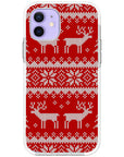 Ugly Sweater Red White Impact iPhone Case