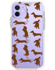 Baby Dachshund Collage Impact iPhone Case