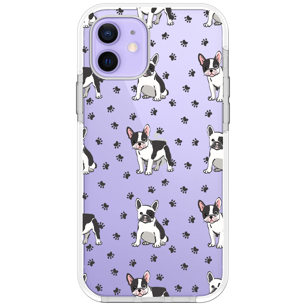 Frenchies Paws Collage Impact iPhone Case