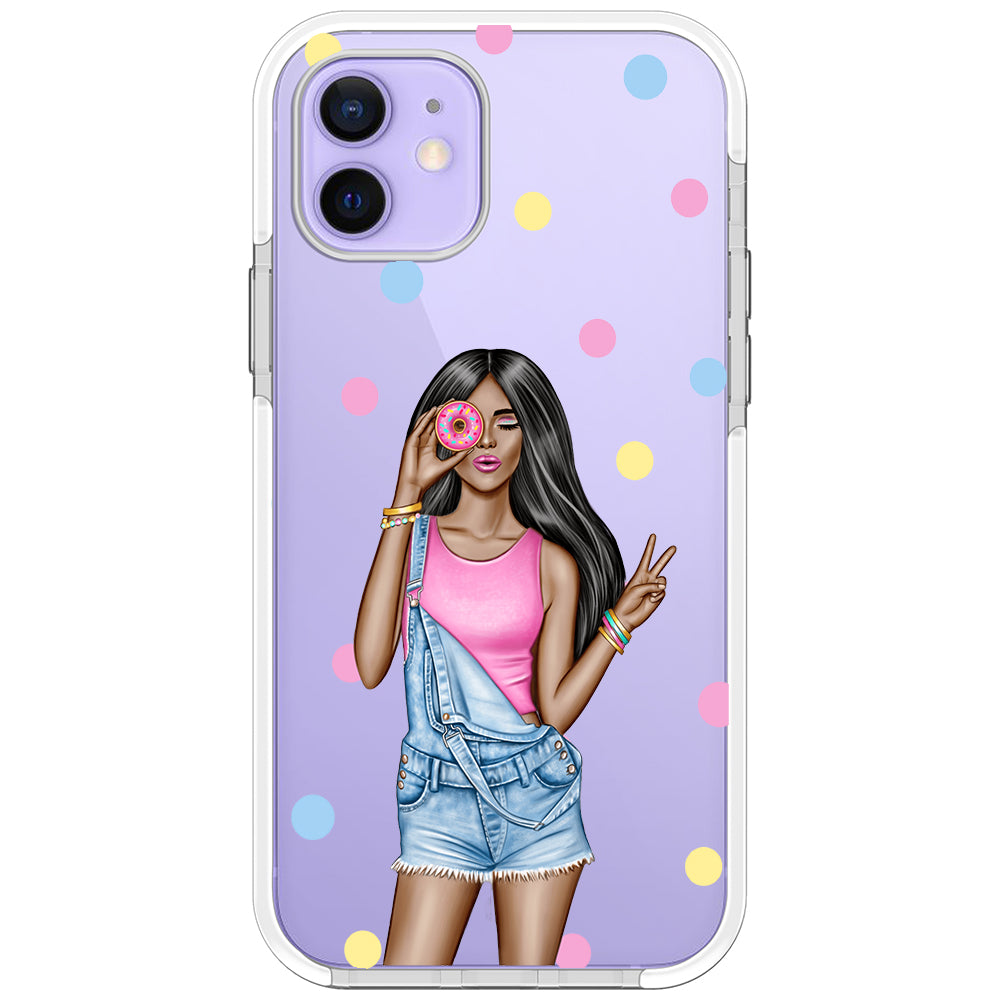 Donut Girl iPhone Case