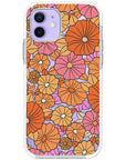 Retro Flowers Impact iPhone Case