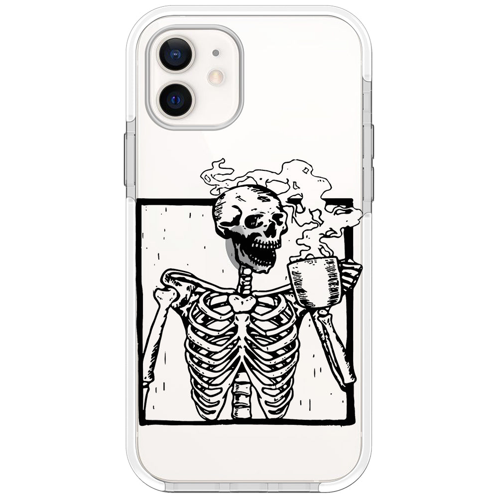 Coffee Skeleton Impact iPhone Case