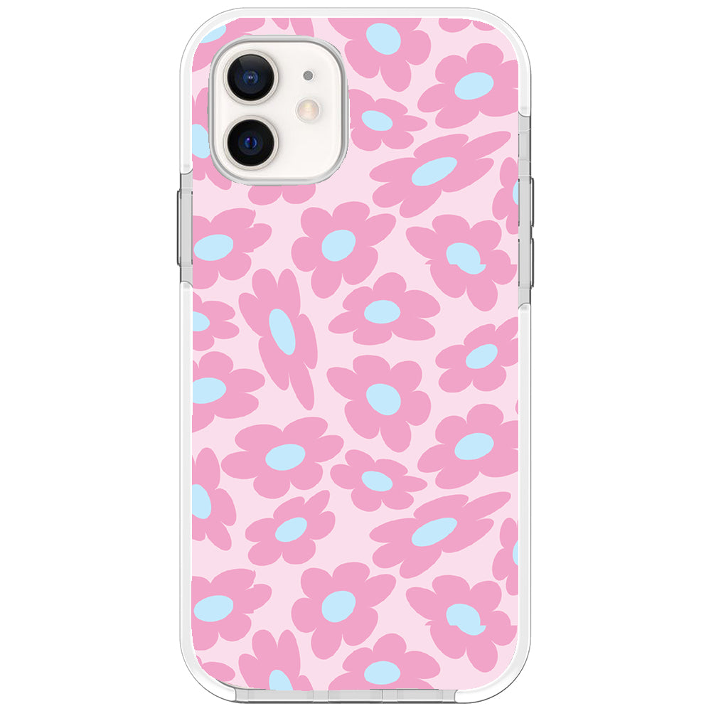 Pastel Warped Flower iPhone Case