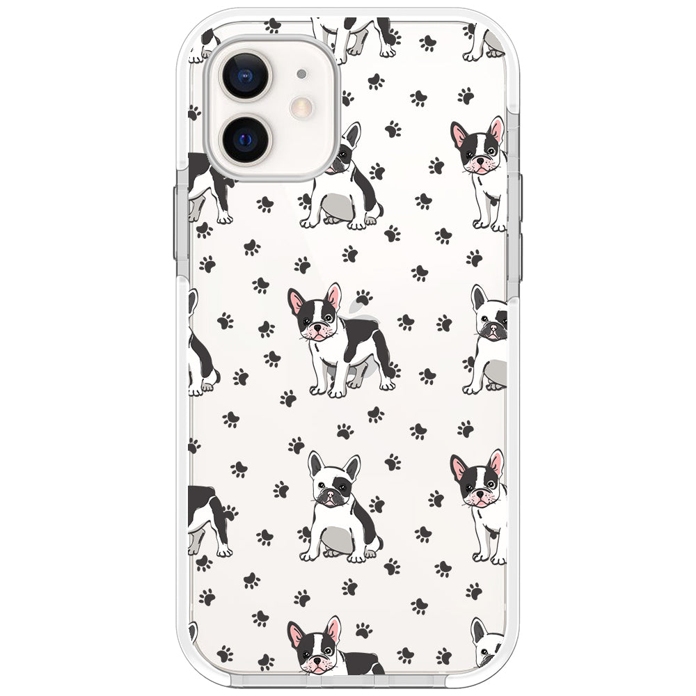 Frenchies Paws Collage Impact iPhone Case