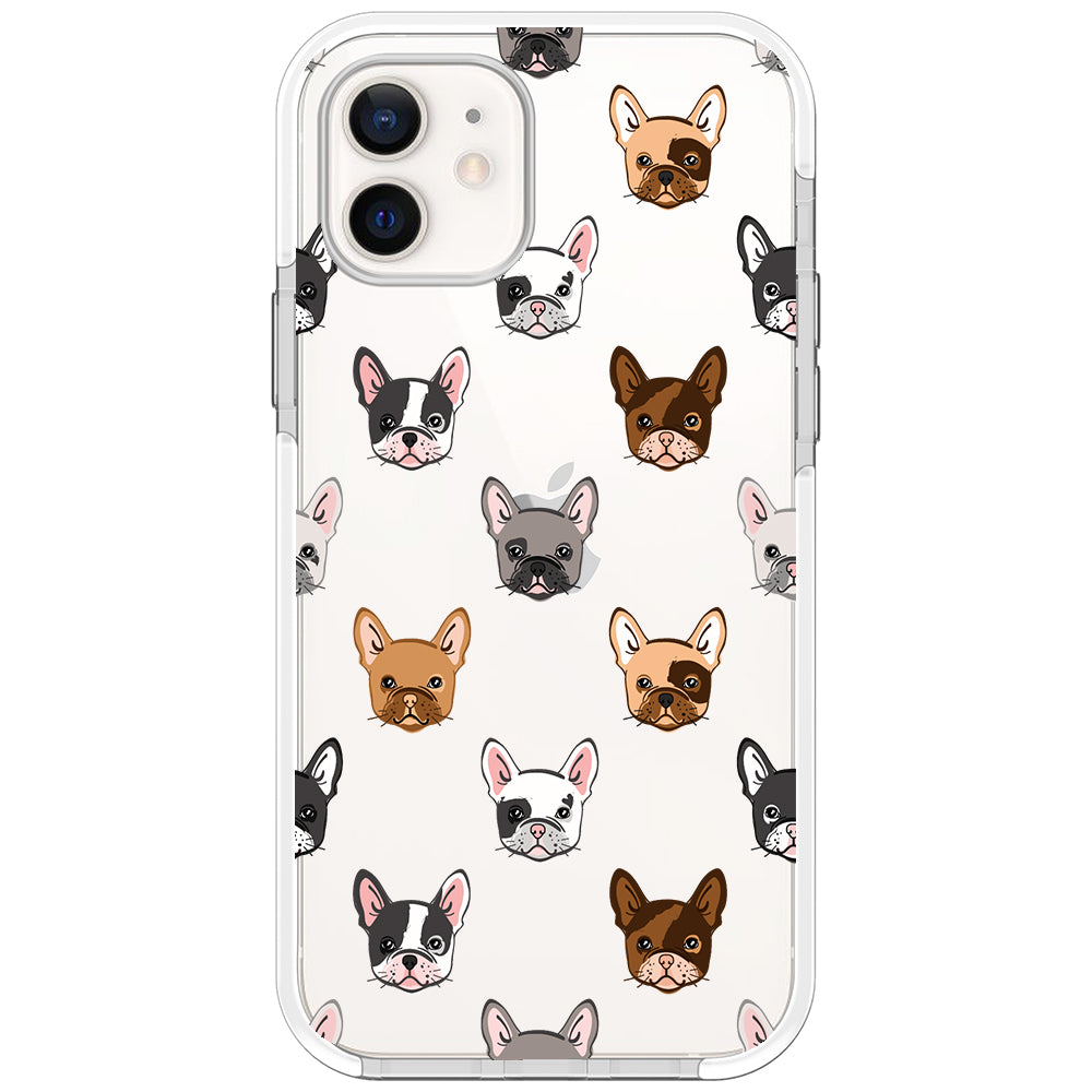 Frenchie Faces Impact iPhone Case