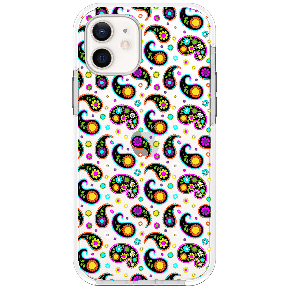 Colorful Paisley Impact iPhone Case