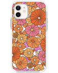 Retro Flowers Impact iPhone Case