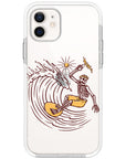 Surfing Skeleton Impact iPhone Case