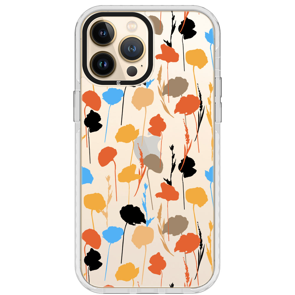 Abstract Fall Flowers Impact iPhone Case