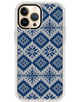 Ugly Sweater Blue White Impact iPhone Case