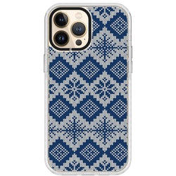 Ugly Sweater Blue White Impact iPhone Case