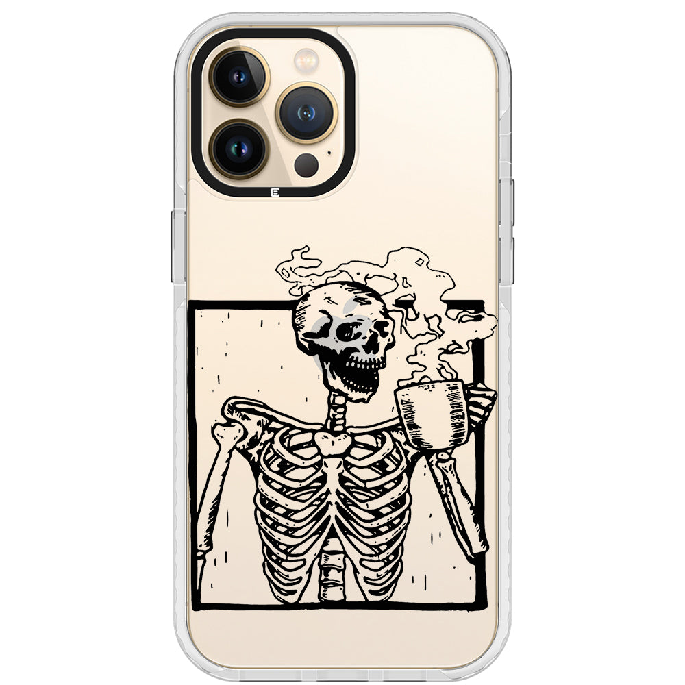 Coffee Skeleton Impact iPhone Case