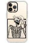 Coffee Skeleton Impact iPhone Case