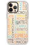 Coffee Names Impact iPhone Case