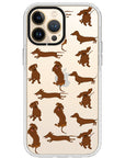 Baby Dachshund Collage Impact iPhone Case