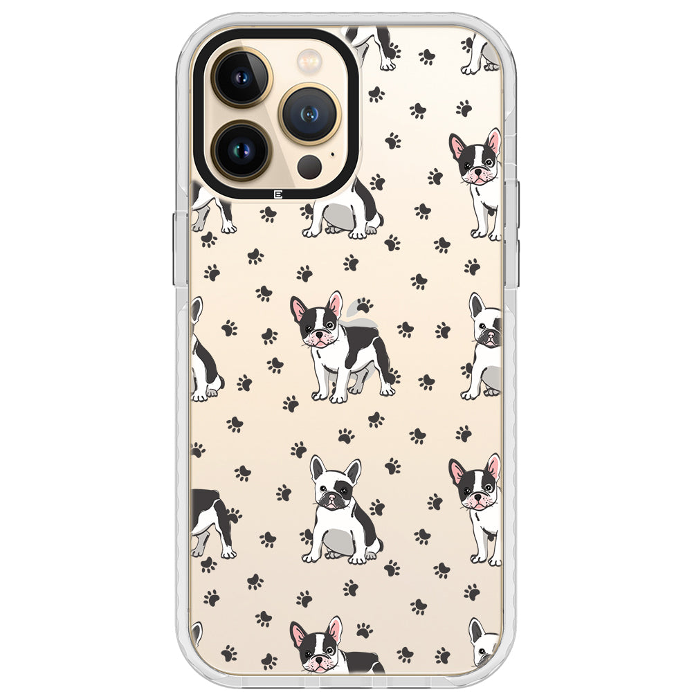 Frenchies Paws Collage Impact iPhone Case