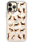 Beagle Hearts Impact iPhone Case