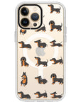 Baby Dachshund Collage Impact iPhone Case