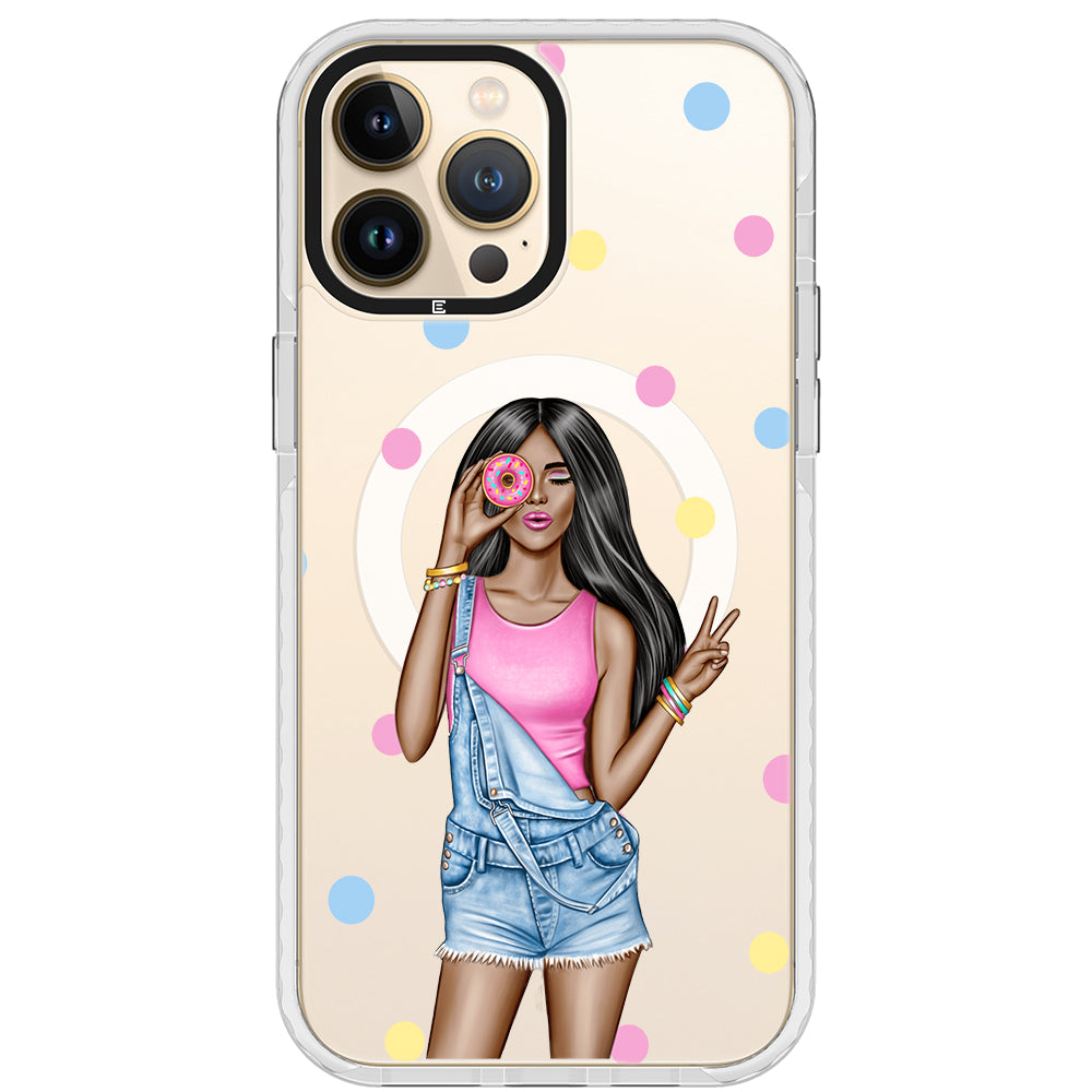 Donut Girl iPhone Case