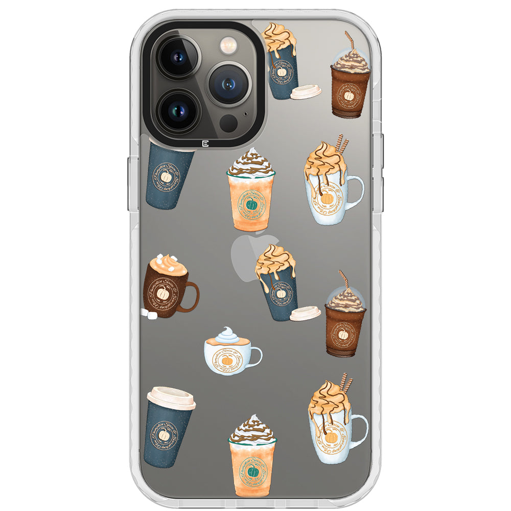 Pumpkin Spice Latte Collage iPhone Case