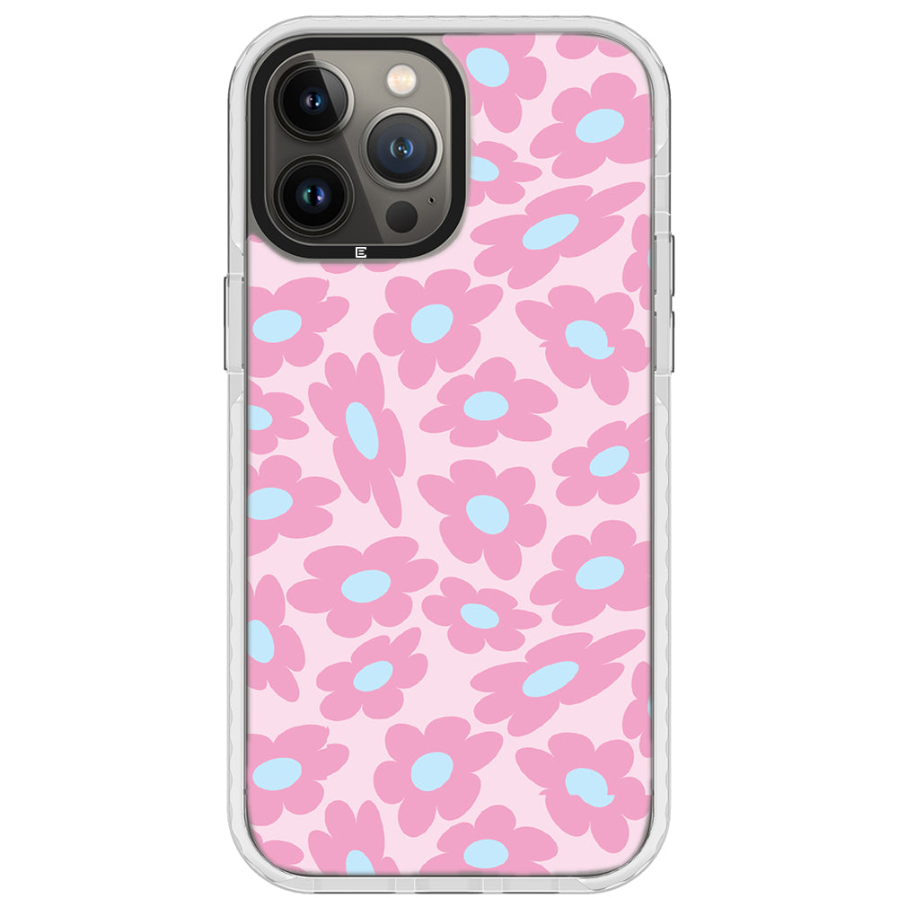 Pastel Warped Flower iPhone Case