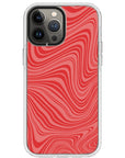 Psychedelic  Red Swirl iPhone Case